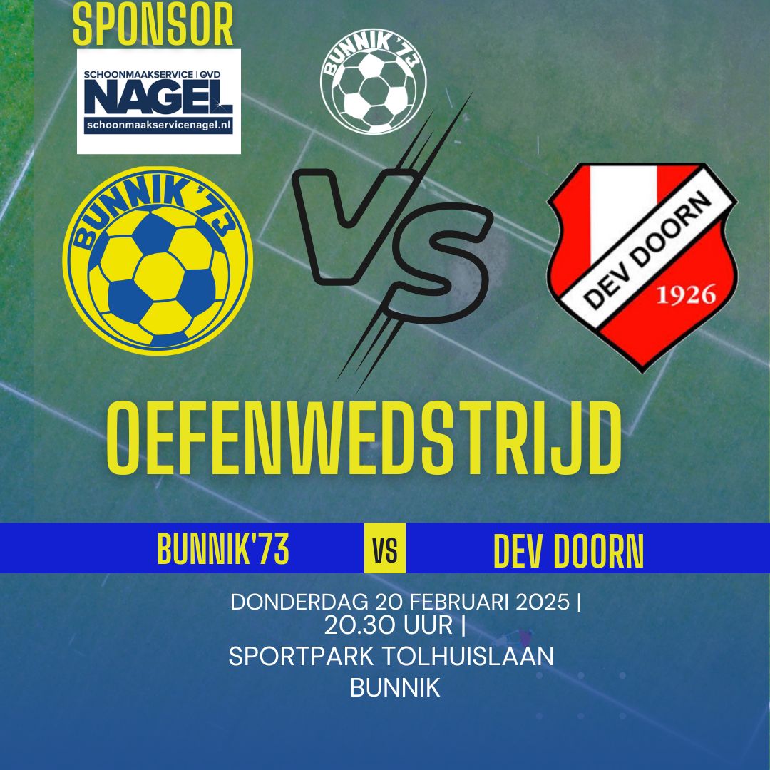 Oefenwedstrijd Bunnik'73